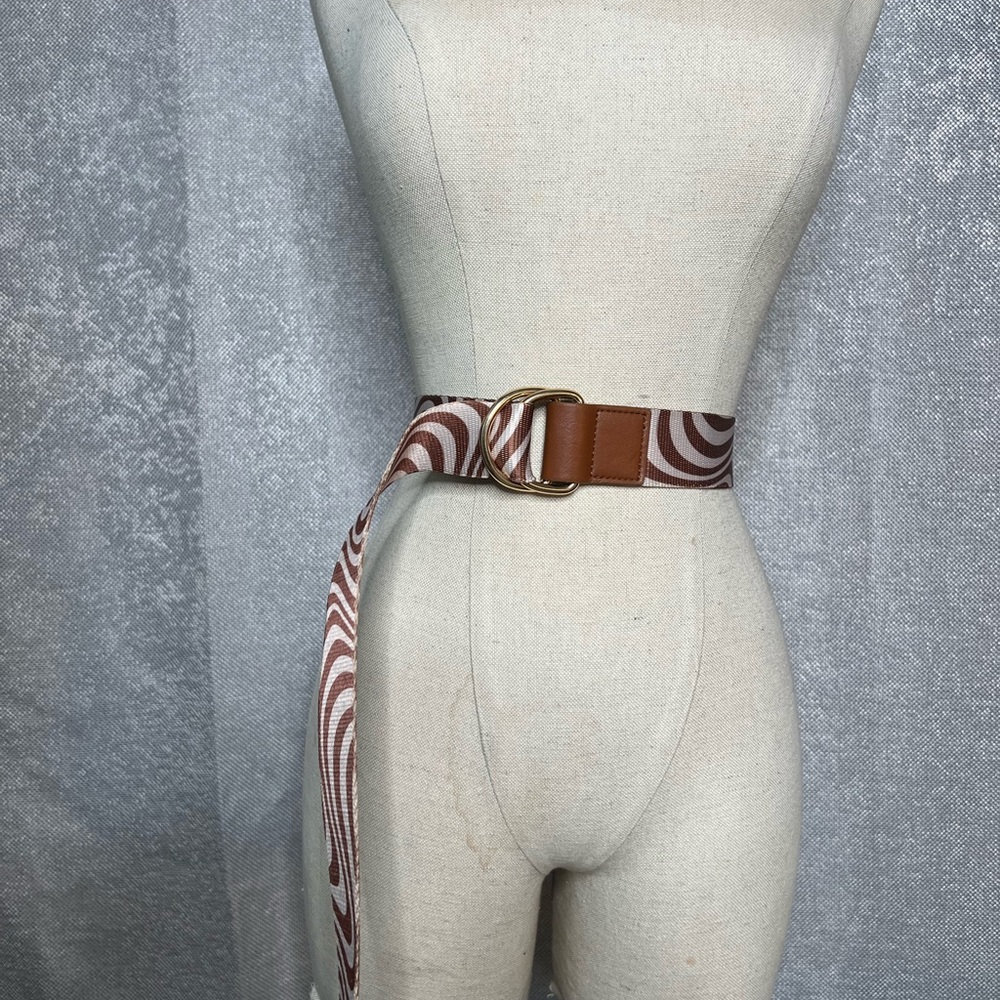 Target Brown and Cream Swirl Belt‎